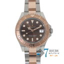 【117552】ROLEX ロレックス 268621 ヨットマスター チョコレートダイヤル ランダム番 PG/SS 自動巻き ギャランティーカード 純正ボックス 腕時計 時計 WATCH ユニセックス【中古】