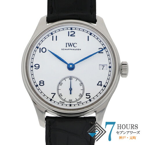 IWC インターナショナルウォッチカンパニー IW510212 ポルトギーゼ ハンドワインド 8デイズ ホワイトダイヤル SS/レザー（クロコ） 手巻き ギャランティーカード 純正ボックス 腕時計 時計 WATCH メンズ 男性 男 紳士