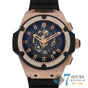 HUBLOT ウブロ 701.0X.0180.RX.1104 キングパワーウニコベゼルダイヤ ブラックダイヤル PG/ラバー 自動巻き ギャランティーカード 純正ボックス 腕時計 時計 WATCH メンズ 男性 男 紳士