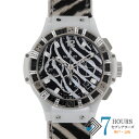 【118271】HUBLOT ウブロ 341.HW.7517.VR.1975 ビッグバン ゼブラホワイト 世界限定250本 ブラックダイヤル CE/TI/レザー...