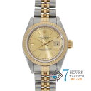 【118288】ROLEX ロレックス 69173 デイトジャスト 26 シャンパンダイヤル S番 YG/SS 自動巻き 保証書 純正ボックス 腕時計 時計 WATCH レディース 女性 女【中古】