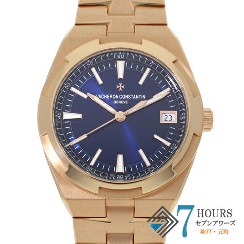 【119389】VACHERON CONSTANTIN ヴァシュロン・コンスタンタン 4500V/110R-B705 オーバーシーズ ブルーダイヤル PG 自動巻き ギャランティーカード 純正ボックス 腕時計 時計 WATCH メンズ 男性 男 紳士【中古】