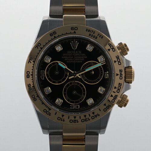【124275】ROLEX ロレックス 116503G コスモグラフデイトナ ブラックダイヤル ランダム番 YG/SS 自動巻き ギャランティーカード 当店オリジナルボックス 腕時計 時計 WATCH メンズ 男性 男 紳士【中古】