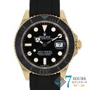 【124434】ROLEX ロレックス 226658 ヨットマスター ブラックダイヤル ランダム番 YG/ラバー 自動巻き ギャランティーカード 純正ボックス ...