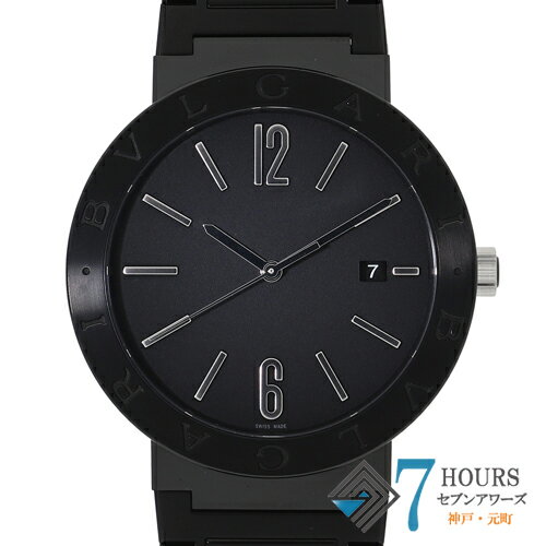 【125635】BVLGARI ブルガリ 103540(BB41S) ブルガリ・ブルガリ ブラックダイヤル SS 自動巻き ギャランティーカード 純正ボックス 腕時計 時計 WATCH メンズ 男性 男 紳士【中古】
