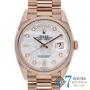【125869】ROLEX ロレックス 128235NA デイデイト 36 ホワイトシェルダイヤル ランダム番 PG 自動巻き ギャランティーカード 純正ボック...
