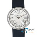 【130098】CARTIER カルティエ W4BL0003 バロンブランドゥ シルバーダイヤル SS/レザー(サテン) クオーツ ギャランティーカード 当店オ...