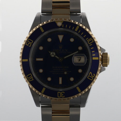 【136487】ROLEX ロレックス 16613 サブマリーナ デイト ブルーダイヤル S番 YG/SS 自動巻き ギャランティーカード 当店オリジナルボックス 腕時計 時計 WATCH メンズ 男性 男 紳士【中古】