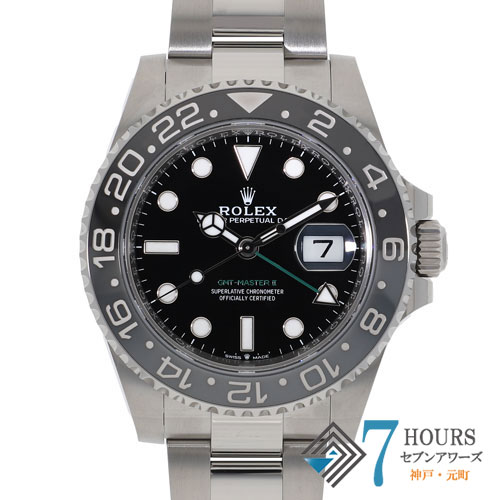 【138402】ROLEX ロレックス 126710GRNR GMTマスター2 並行品 ブラックダイヤル ランダム番 SS 自動巻き ギャランティーカード 純正ボックス 腕時計 時計 WATCH メンズ 男性 男 紳士 【未使用品】【中古】