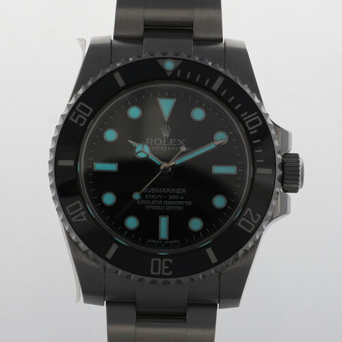 【138414】ROLEX ロレックス 114060 サブマリーナ ノンデイト ブラックダイヤル ランダム番 SS 自動巻き ギャランティーカード 純正ボックス 腕時計 時計 WATCH メンズ 男性 男 紳士【中古】