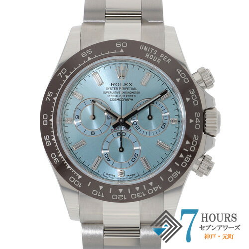 【138538】ROLEX ロレックス 116506A コスモグラフデイトナ アイスブルーダイヤル ランダム番 PT 自動巻き ギャランティーカード 当店オリジ...