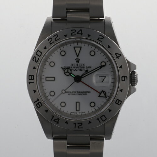【140455】ROLEX ロレックス 16570 エクスプローラー ホワイトダイヤル X番 SS 自動巻き ギャランティーカード 当店オリジナルボックス 腕時計 時計 WATCH メンズ 男性 男 紳士【中古】