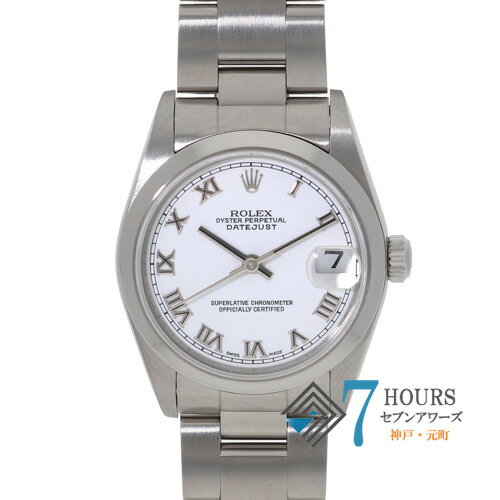 【140874】ROLEX ロレックス 78240 デイトジャスト 31 ホワイトローマダイヤル F番 SS 自動巻き ギャランティーカード 当店オリジナルボックス 腕時計 時計 WATCH ユニセックス【中古】