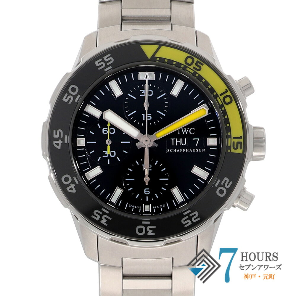 【141418】IWC インターナショナルウォッチカンパニー IW376708 アクアタイマー ブラックダイヤル SS 自動巻き ギャランティーカード 純正ボックス 腕時計 時計 WATCH メンズ 男性 男 紳士【中古】
