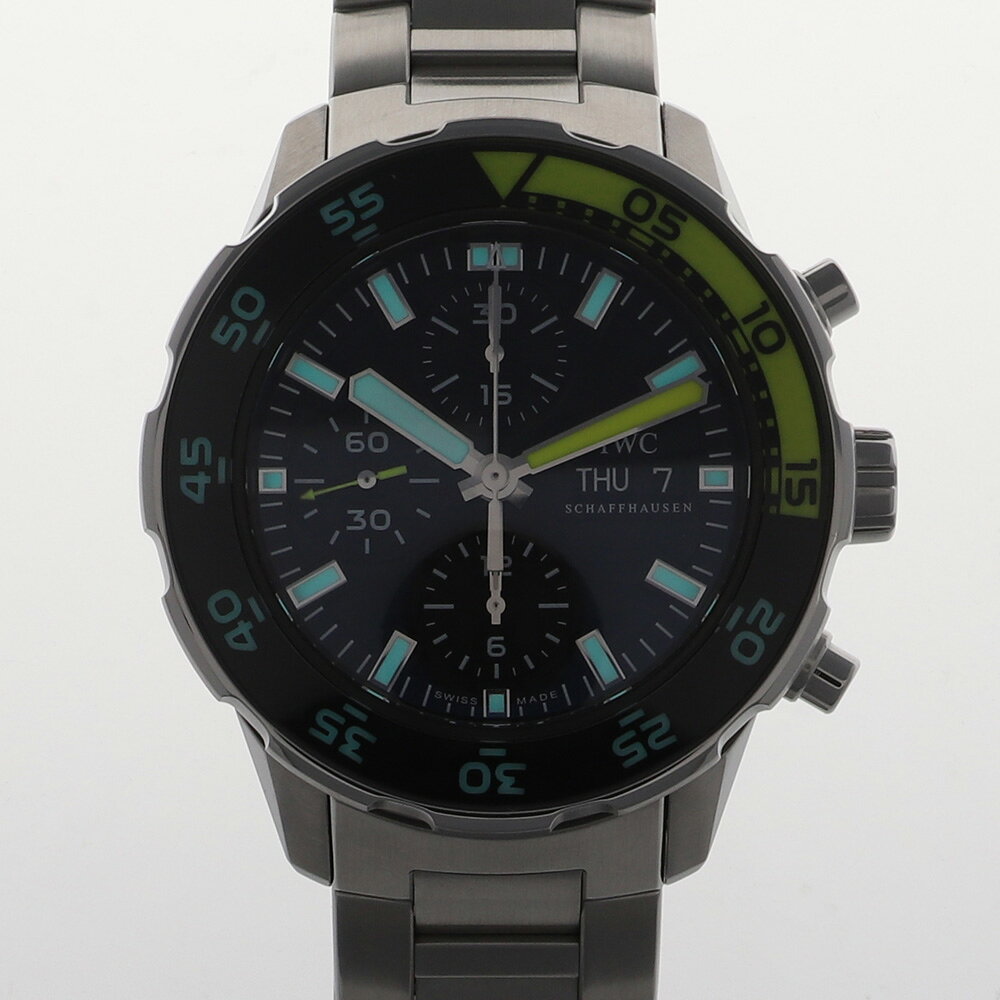 セブンアワーズの【141418】IWC インターナショナルウォッチカンパニー IW376708 アクアタイマー ブラックダイヤル SS 自動巻き ギャランティーカード 純正ボックス 腕時計 時計 WATCH メンズ 男性 男 紳士【中古】｜アングル2