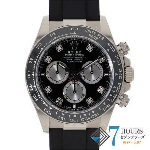 【141884】ROLEX ロレックス 126519LNG コスモグラフデイトナ ブラック/スチールダイヤル ランダム番 WG/ラバー 自動巻き ギャランティーカード 当店オリジナルボックス 腕時計 時計 WATCH メンズ 男性 男 紳士【中古】