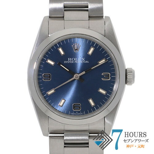 【141941】ROLEX ロレックス 67480 オイスターパーペチュアル 31 369ブルーダイヤル W番 SS 自動巻き ギャランティーカード 当店オリジナルボックス 腕時計 時計 WATCH ユニセックス【中古】