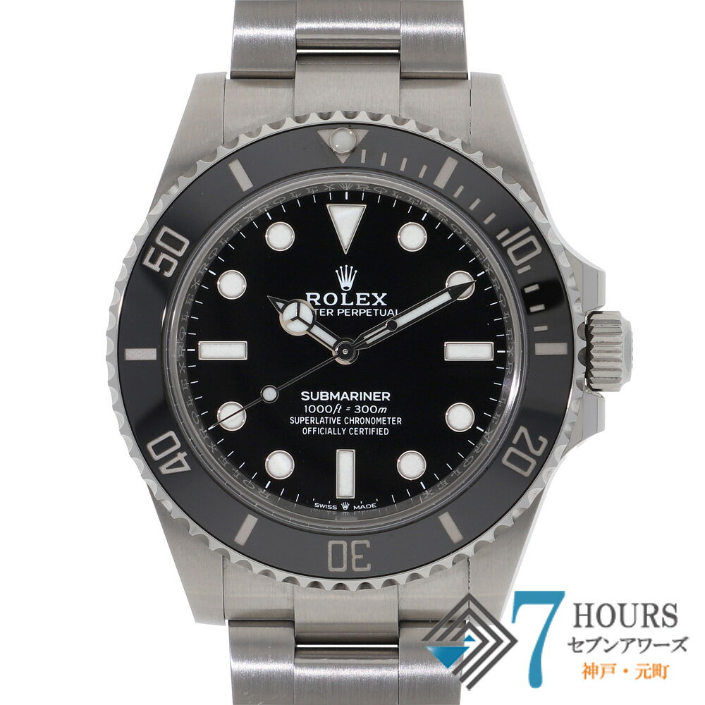 Rakuten - 【142304】ROLEX ロレックス 124060 サブマリーナ ノンデイト ブラックダイヤル ランダム番 SS 自動巻き ギャランティーカード 純正ボックス 腕時計 時計 WATCH メンズ 男性 男 紳士【中古】