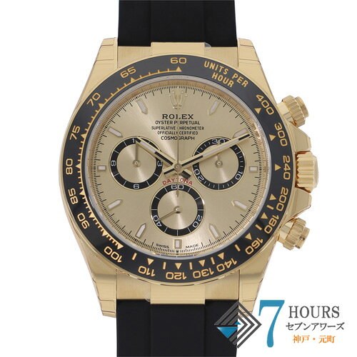 【143272】ROLEX ロレックス 委託商品 126518LN コスモグラフデイトナ シャンパン ダイヤル ランダム番 YG/ラバー 自動巻き ギャランティーカード 純正ボックス 腕時計 時計 WATCH メンズ 男性 男 紳士 【未使用品】【中古】