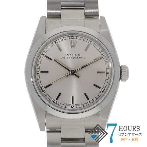 【143302】ROLEX ロレックス 67480 オイスターパーペチュアル 31 シルバーダイヤル U番 SS 自動巻き 純正ボックス 腕時計 時計 WATCH ユニセックス【中古】