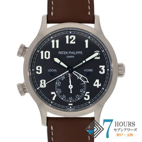 Calatrava - 【143676】PATEK PHILIPPE パテックフィリップ 5524G-001 カラトラバ ネイビーブルーダイヤル WG/レザー 自動巻き ギャランティーカード 当店オリジナルボックス 腕時計 時計 WATCH メンズ 男性 男 紳士【中古】