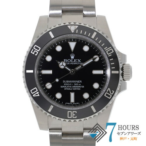 【144034】ROLEX ロレックス 114060 サブマリーナ ノンデイト ブラックダイヤル ランダム番 SS 自動巻き ギャランティーカード 当店オリジナルボックス 腕時計 時計 WATCH メンズ 男性 男 紳士【中古】