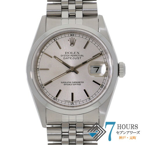 【144197】ROLEX ロレックス 16200 デイトジャスト 36 シルバーダイヤル U番 SS 自動巻き 当店オリジナルボックス 腕時計 時計 WATCH メンズ 男性 男 紳士【中古】
