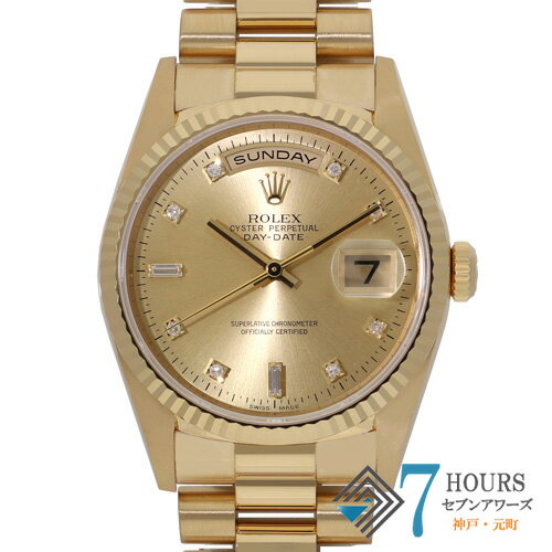 Rakuten - 【144331】ROLEX ロレックス 18238A デイデイト 36 シャンパンダイヤル W番 YG 自動巻き 当店オリジナルボックス 腕時計 時計 WATCH メンズ 男性 男 紳士【中古】