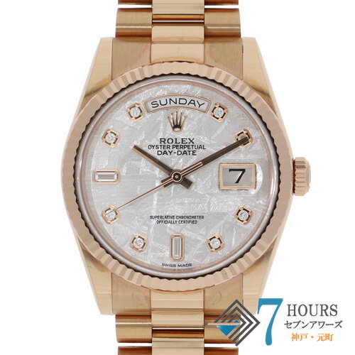 【144739】ROLEX ロレックス 118235FA デイデイト 36 メテオライトダイヤル ランダム番 PG 自動巻き ギャランティーカード 当店オリジナルボックス 腕時計 時計 WATCH メンズ 男性 男 紳士【中古】