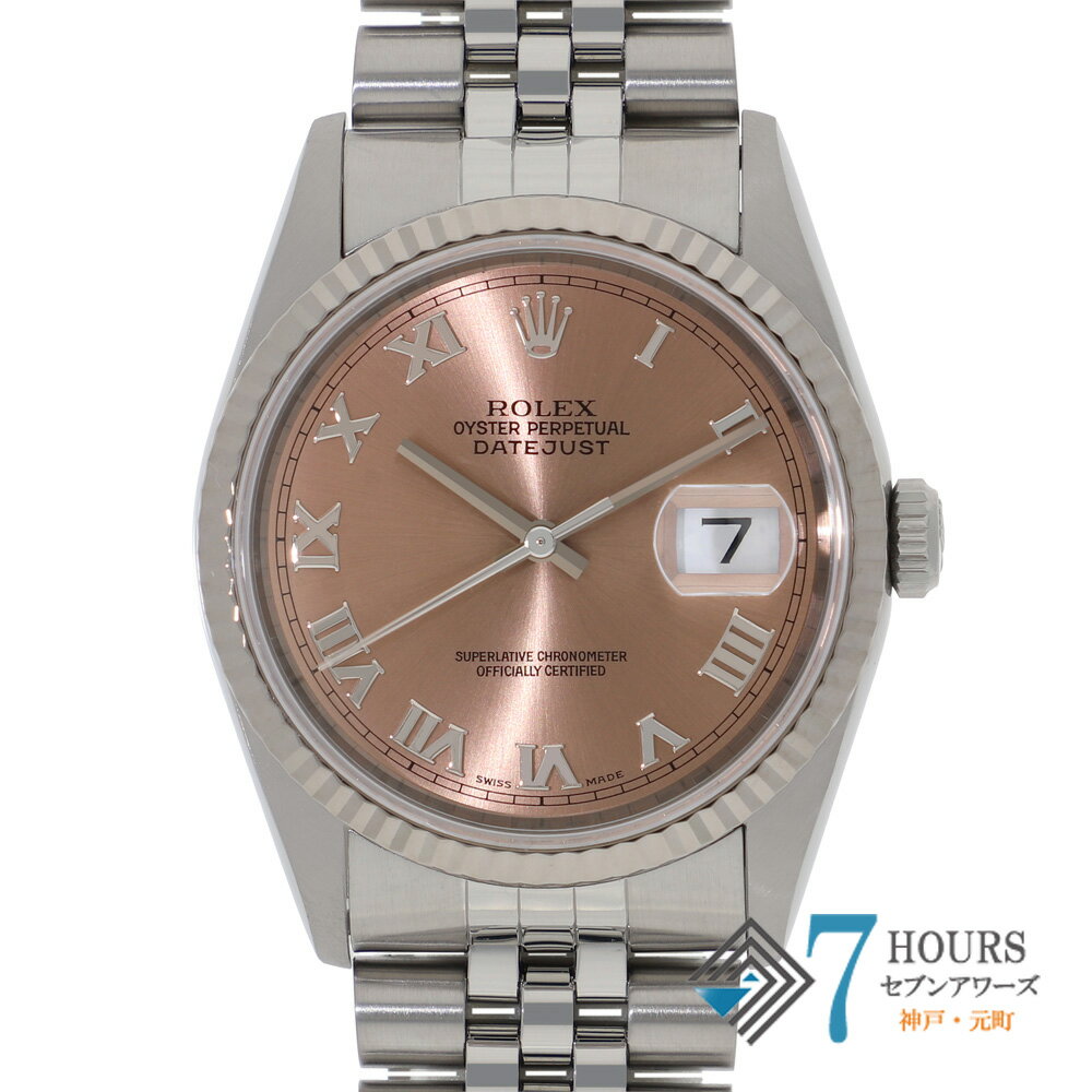 ROLEX ロレックス 16234 デイトジャスト 36 ピンクローマダイヤル T番 WG/SS 自動巻き ギャランティーカード 純正ボックス 腕時計 時計 WATCH メンズ 男性 男 紳士