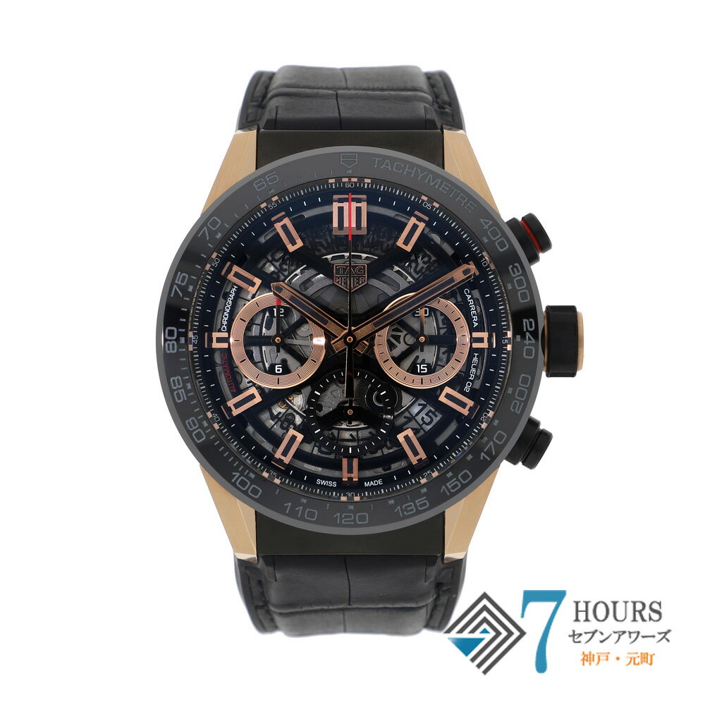 Rakuten - 【146194】TAG HEUER タグホイヤー CBG2050.FC6426 カレラ クロノグラフ ブラックダイヤル SS/レザー/ラバー 自動巻き ギャランティーカード 純正ボックス 腕時計 時計 WATCH メンズ 男性 男 紳士【中古】