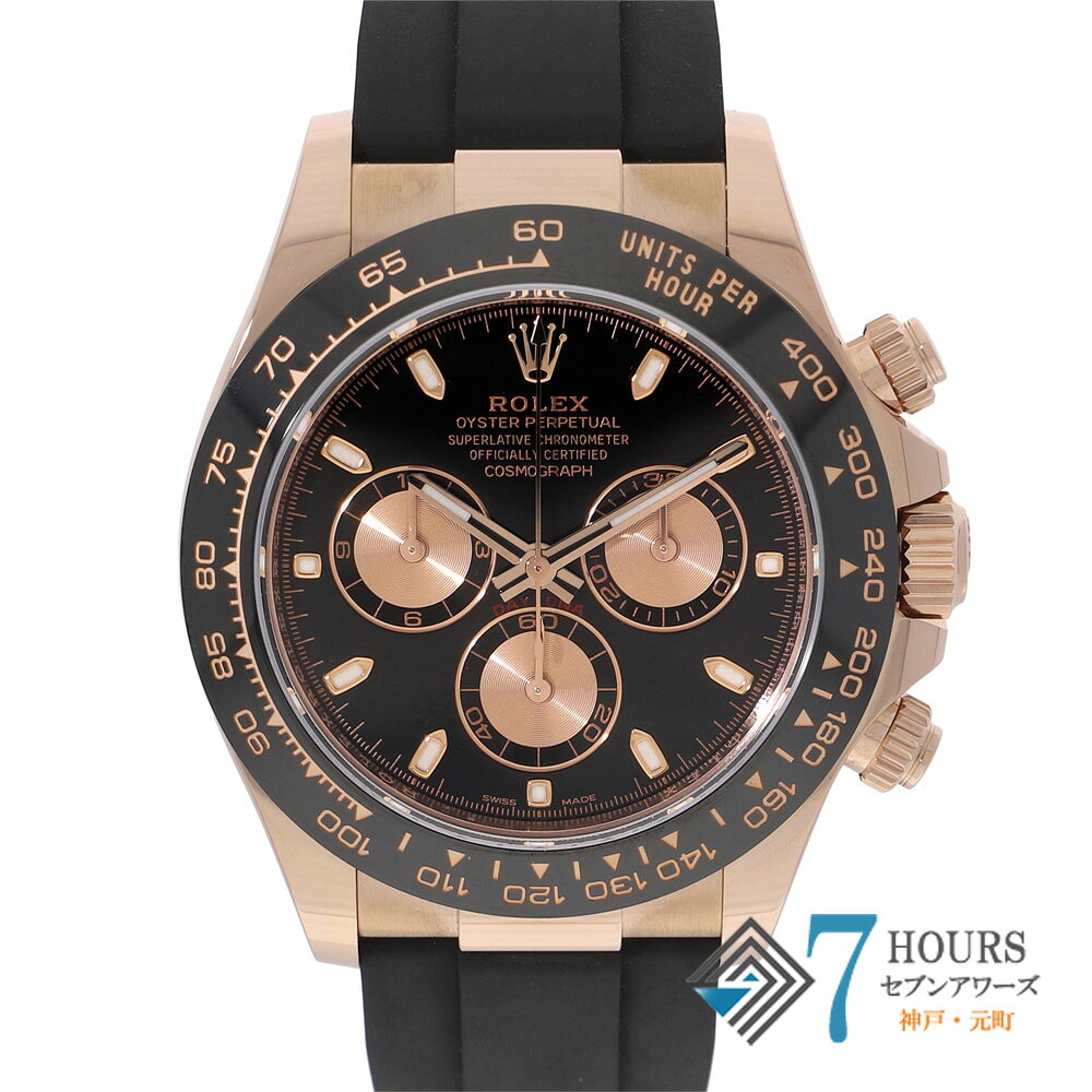 【147209】ROLEX ロレックス 116515LN コスモグラフデイトナ ブラック/サンダストダイヤル ランダム番 RG/ラバー 自動巻き ギャランティーカード 当店オリジナルボックス 腕時計 時計 WATCH メンズ 男性 男 紳士【中古】
