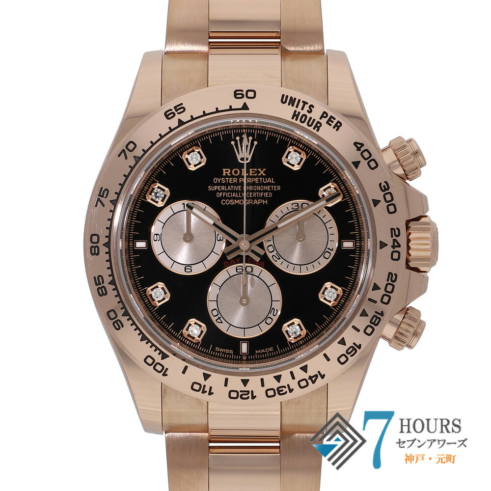 【147231】ROLEX ロレックス 126505G コスモグラフデイトナ ブラック/サンダストダイヤル ランダム番 RG 自動巻き ギャランティーカード 当店オリジナルボックス 腕時計 時計 WATCH メンズ 男性 男 紳士【中古】