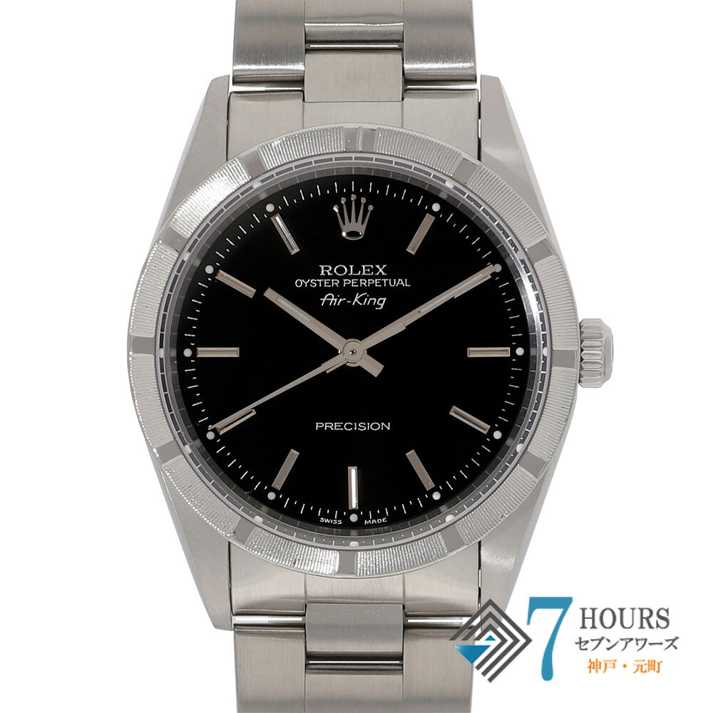 【147585】ROLEX ロレックス 14010M エアキング ブラックダイヤル P番 SS 自動巻き ギャランティーカード 当店オリジナルボックス 腕時計 時計 WATCH メンズ 男性 男 紳士【中古】