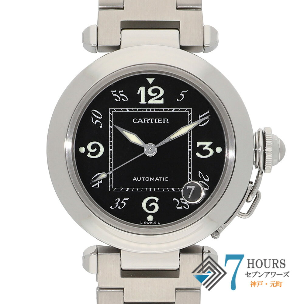 【148484】CARTIER カルティエ W31043M7 パシャC ブラックダイヤル SS 自動巻き ギャランティーカード 純正ボックス 腕時計 時計 WATCH メンズ 男性 男 紳士【中古】