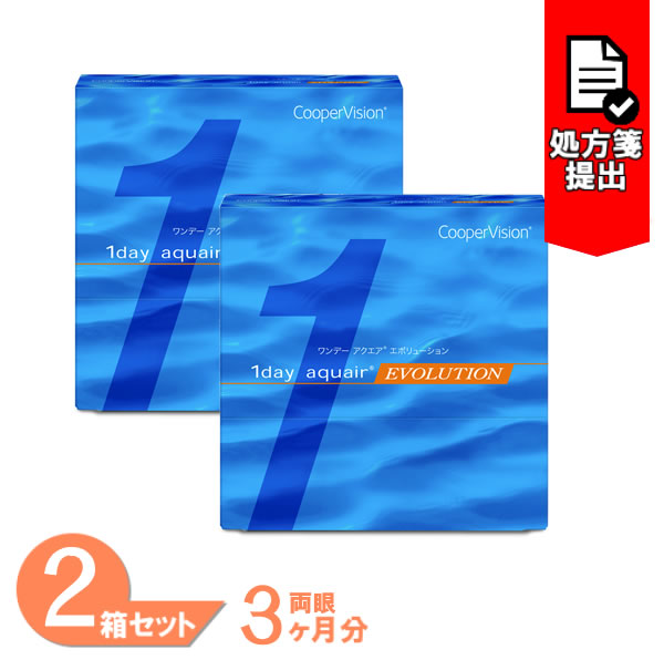 【最大1,000円OFFクーポン＆全品P5％以上】【送料無料】 ワンデーアクエアエボリューション 2箱セット (1箱90枚) ク…