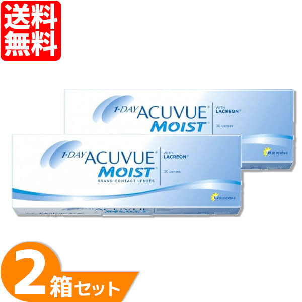 【最大1000円OFFクーポン＆エントリーでP5倍】【送料無料】 ワンデーアキュビューモイスト 2箱セット (1箱30枚) ジョンソン・エンド・ジョンソン コンタクトレンズ ワンデー 1日使い捨て コンタクト ワンデーアキュビュー 1day ジョンソン&ジョンソン