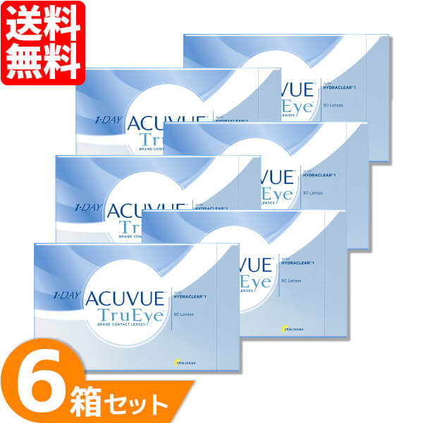 【最大400円OFFクーポン配布中！】【送料無料】 ワンデーアキュビュートゥルーアイ 6箱セット (1箱90枚) ジョンソン…