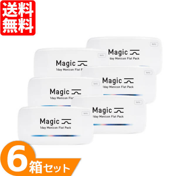 メニコン マジック トーリック 6箱セット (1箱30枚) メニコン マジック ワンデー コンタクトレンズ 1Day コンパクト 旅行 1日使い捨て 乱視用 コンタクト menicon magic 1day flat pack