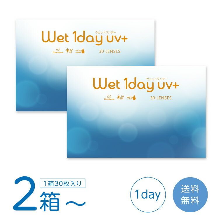 【最大1,000円OFFクーポン＆全品P5％以上】ウェットワンデー UVプラス (1箱30枚) コンタクトレンズ ワンデー wet1day…