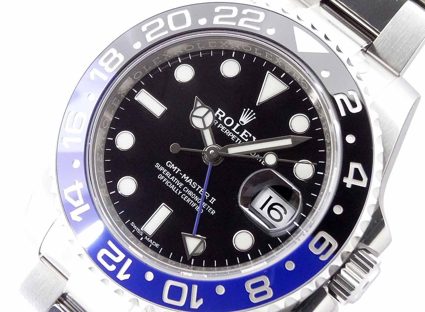 ロレックス GMTマスターII 116710BLNR ランダム・2017年・箱・保証書付 未使用