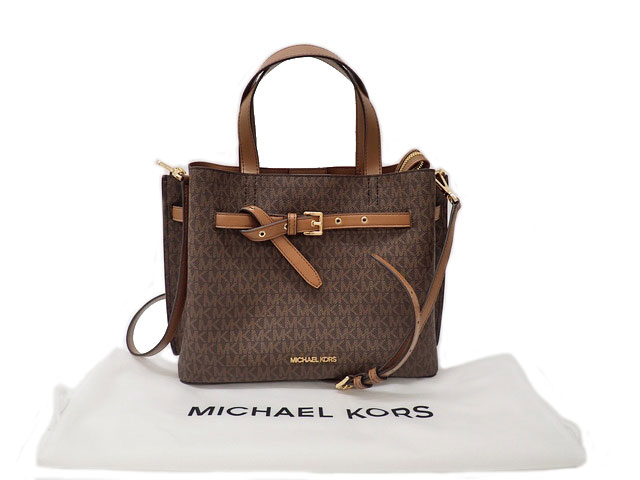 マイケルコース MICHAEL KORS EMILIA LG SATCHEL エミリア ラージ サッチェル 2WAY ハンド トートバッグ 35F0GU5S3B Aランク