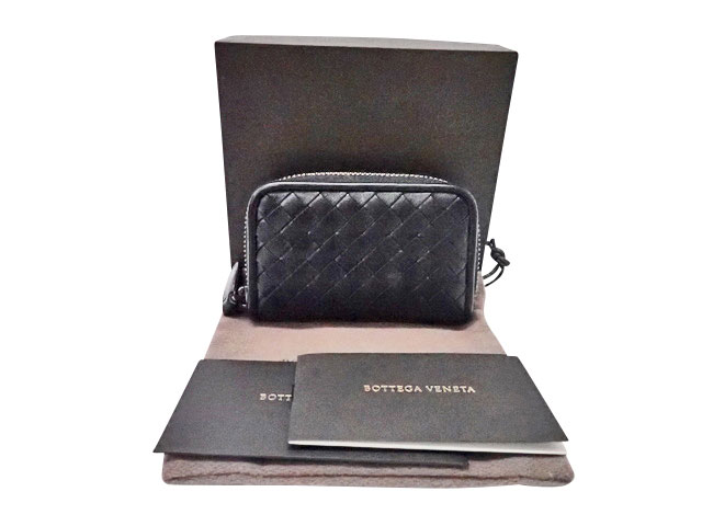 BOTTEGA VENETA ボッテガ ヴェネタ Intrecciato イントレチャート ZipAround ラウンドファスナー Coin purse コインケース 114075 【中古】Bランク