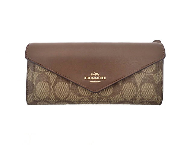 COACH R[` Signature envelope Wallet VOl`[ Gx[v EHbg tbv z 3034 gpSN