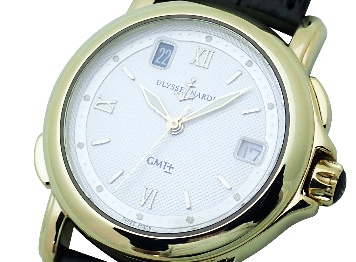 ULYSSE NARDIN ユリスナルダン サンマルコGMT 201-22 YG 【中古＞