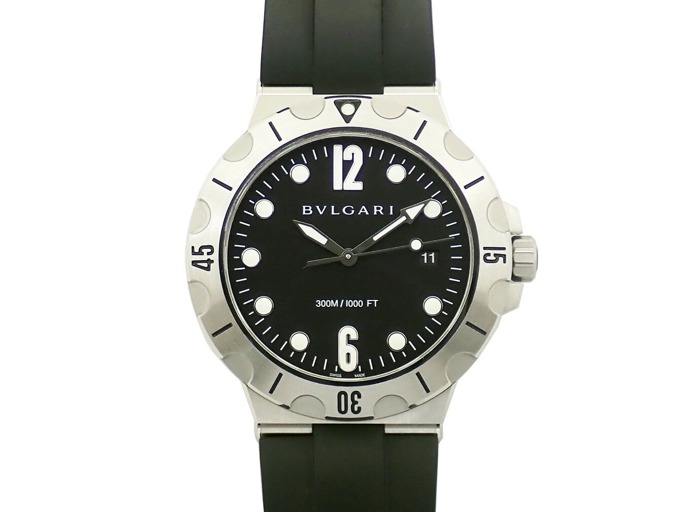 ブルガリ ディアゴノ プロフェッショナル スクーバ DP41BSVSD 箱・保証書付【中古】