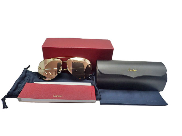 Cartier カルティエ Panthere de Cartier Sunglasses パンテール ドゥ カルティエ サングラス ESW00094 【中古】Aランク