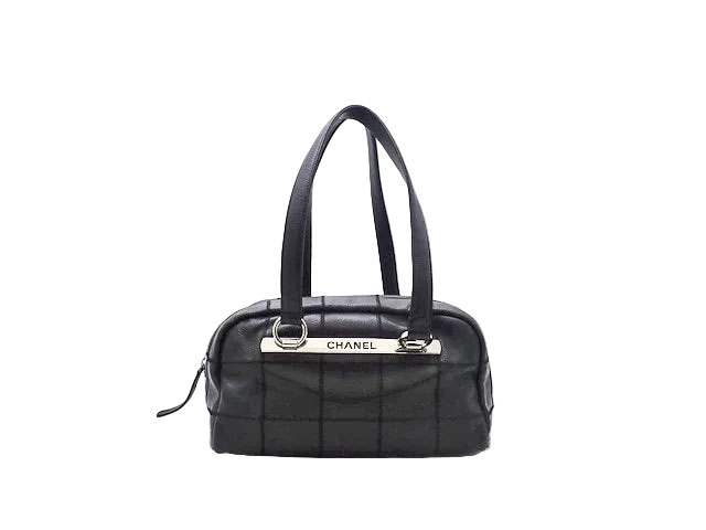 CHANEL シャネル Chocolate Bar チョコバー Boston Toto Bag ボストン トートバッグ A26135 【中古】Bランク