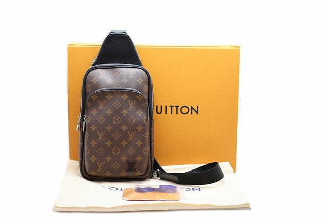 LOUIS VUITTON - LOUIS VUITTON ルイヴィトン Monogram Macassar モノグラム・マカサー AVENUE NM Sling Shoulder Body Bag アヴェニュー・スリング ショルダー ボディバッグ M46327 【中古】Aランク