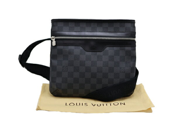 Rakuten - LOUIS VUITTON ルイヴィトン Damier Graphite ダミエ・グラフィット Thomas トマス Shoulder Bag ショルダーバッグ N58028【中古】Bランク